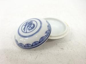 京焼　染付　香合